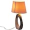 Quickway Imports Ceramic Table Lamp 19 inch, w/Silver and White Oval Stand and White Cotton Lampshade, 2PK QI004585.2 - alternate 3